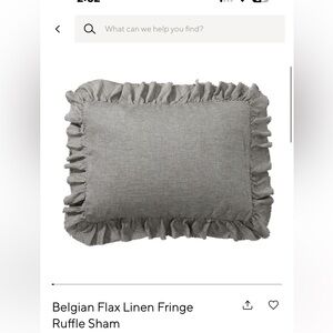 Pottery Barn Charcoal Linen Belgian Flax
